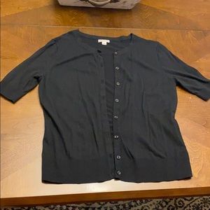 Black sweater with half sleeves